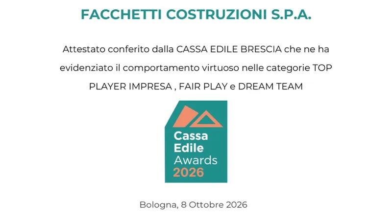 Cassa Edile Awards 2026 | Top Player, Fair Play e Dream Team