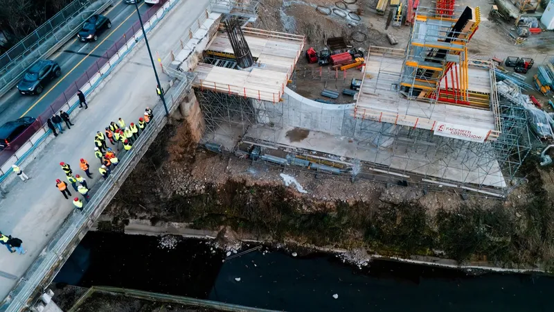 Il Ministro Salvini in visita al cantiere del ponte di Palazzolo